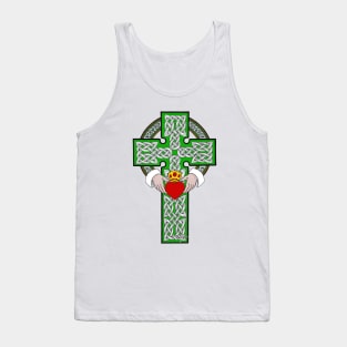 Celtic Claddagh Cross Tank Top